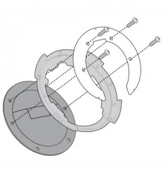 Kit adaptador Givi Tanklock para KTM Duke 125 11 a 12|BF12|