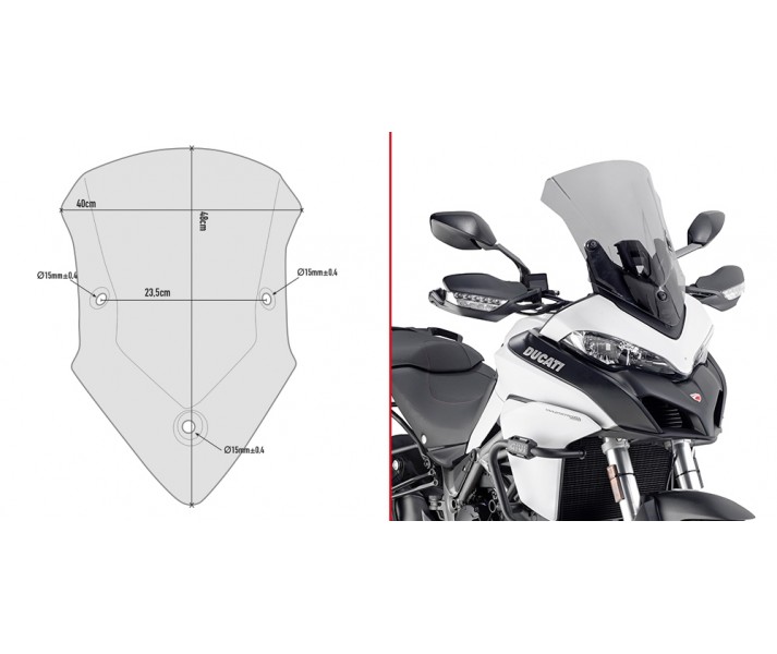 Cúpula Givi Completa Para Ducati Multistrada 950-1200 17-15a17