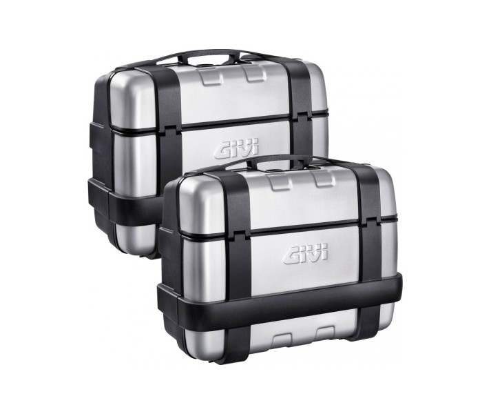 Pack Maletas Laterales Givi TRK46N Acabado Aluminio |TRK46N|