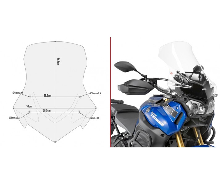 Cúpula Givi Completa Para Yamaha Xt Ze Supertenere 1200 14