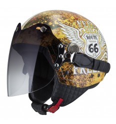 Casco Nzi Tonup Visor Graphics Feel Brillante