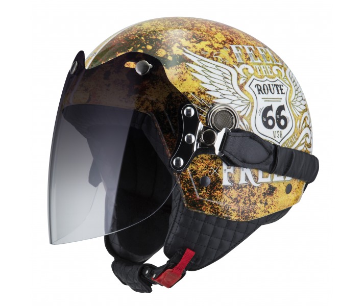 Casco Nzi Tonup Visor Graphics Feel Brillante