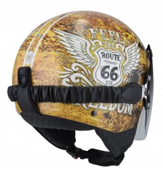 Casco Nzi Tonup Visor Graphics Feel Brillante