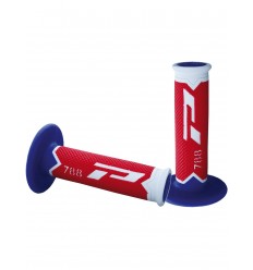 Par Puños Pro-Grip Cross Tricolor Blanco/ Rojo/Azul 2016