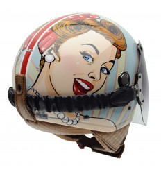 Casco NZI Jet Tonup Visor Graphics Chica Bonita |050325G951|