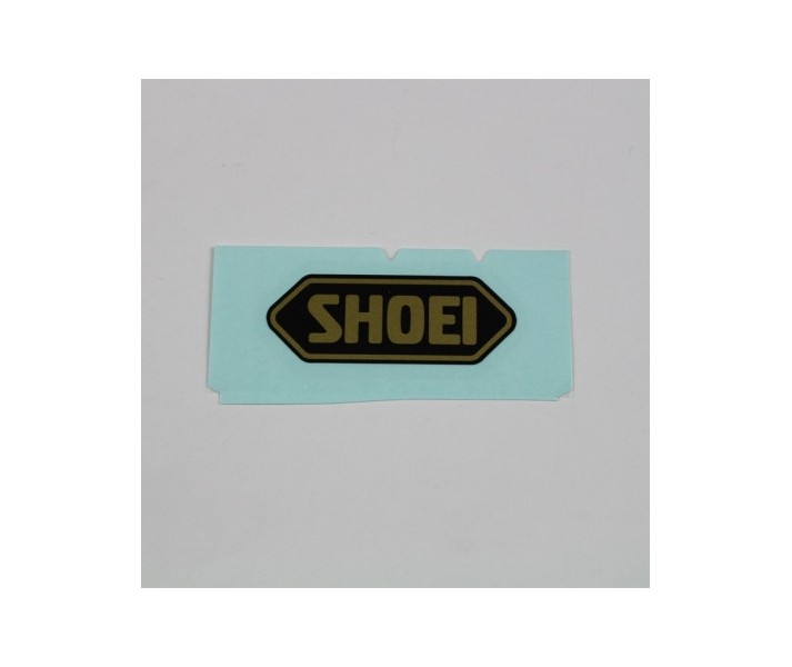 Recambio Shoei Logo Frontal Pequeño Negro/Oro |090HL42GLD|