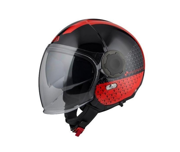 Casco Nzi Ringway Duo Slash Negro Rojo |150323A198|