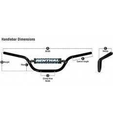 Manillar Carretera Renthal Ultra Low Color: Titanio |758-01-TT|