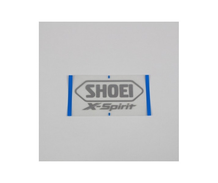 Recambio Shoei Logo Posterior X-Spirit Gris Plata |090SPSETSLV|