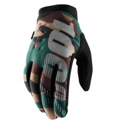 Guantes 100% Brisker Camo Verde |33305723|