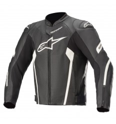 Chaqueta Alpinestars Faster V2 Airflow Leather Negro Blanco |3103621-12|