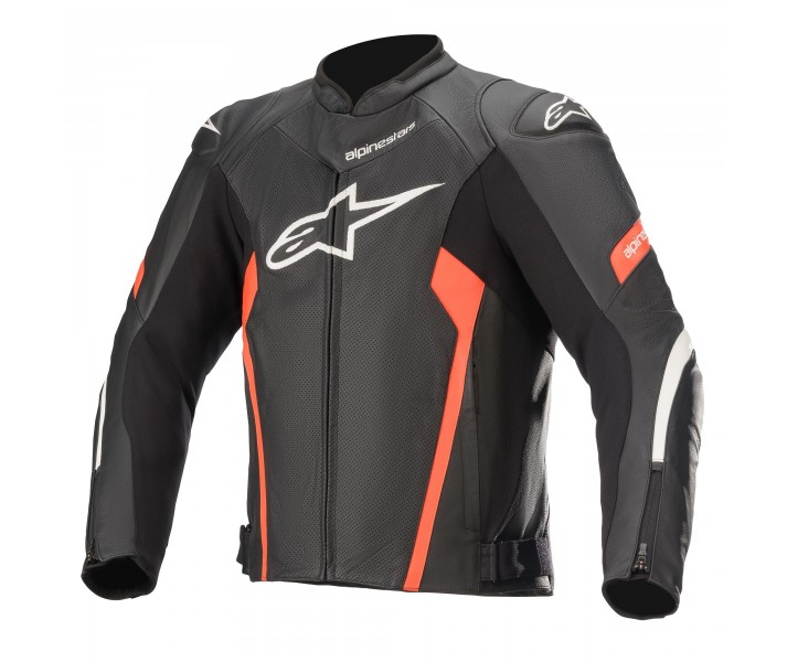 Chaqueta Alpinestars Faster V2 Airflow Leather Negro Rojo |3103621-1030|