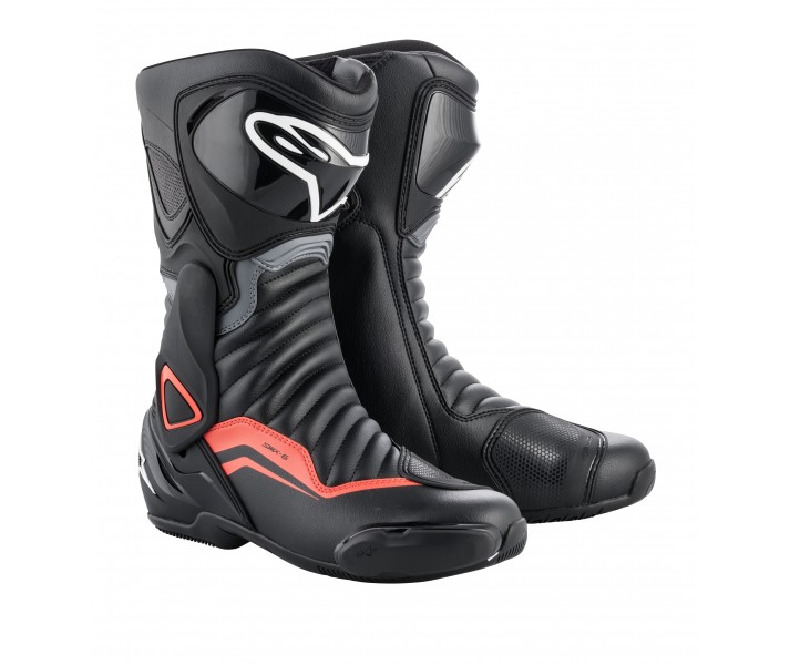 Botas Alpinestars Smx-6 V2 Negro Gris Rojo Fluor |2223017-1130|