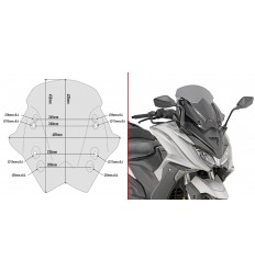 Parabrisas Givi Completo Para Kymco Ak 550 17