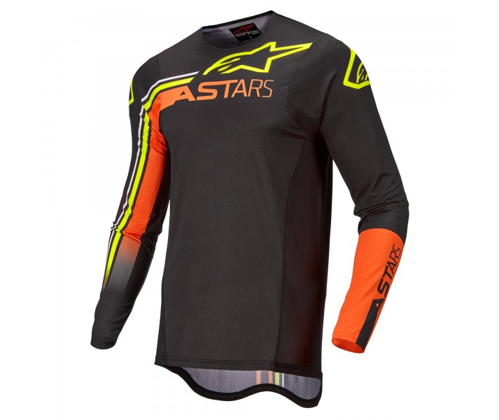 Camiseta Alpinestars Supertech Blaze Negro Naranja |3760422-1457|