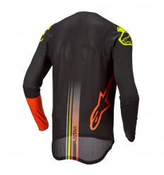 Camiseta Alpinestars Supertech Blaze Negro Naranja |3760422-1457|