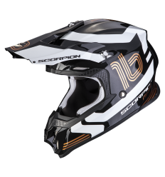 Casco Scorpion VX-16 Air Tub Metal Negro Oro |46-377-61|