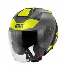 Casco Givi Jet X25 Target Titanio Negro Amarillo |HX25FTGTB54|