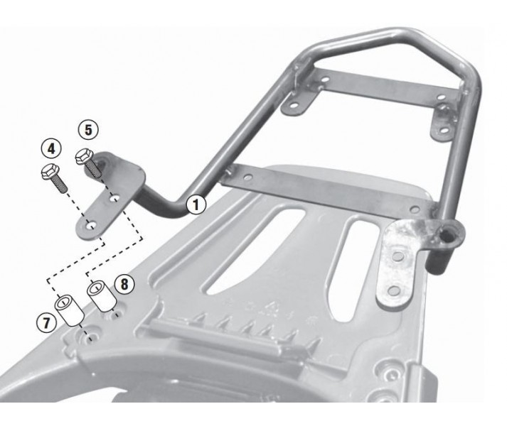 Anclaje Givi Monolock Con Parrilla Kymco G Dink 125 300 12