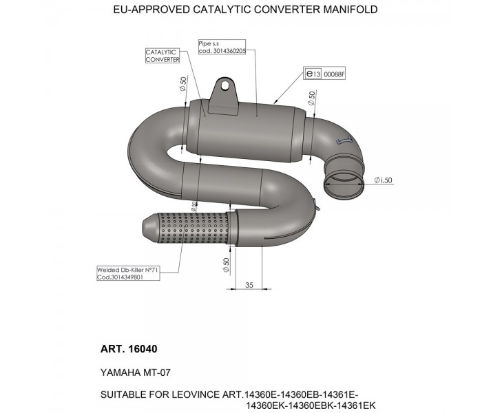 Catalytic Converter LEO VINCE /18120515/