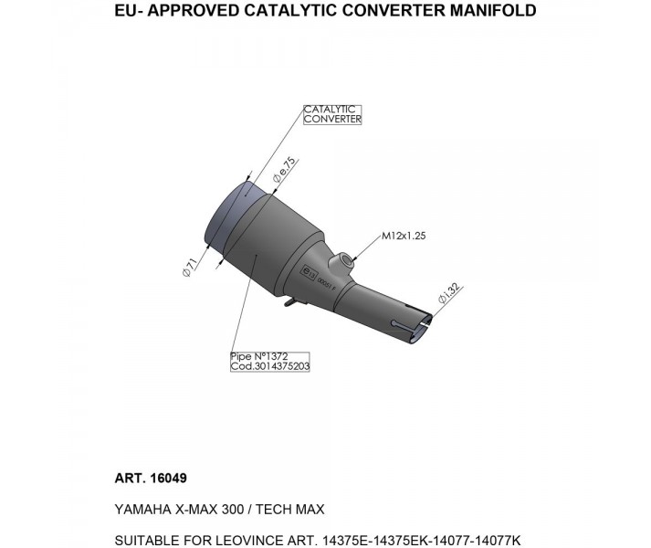 Catalytic Converter LEO VINCE /18120545/