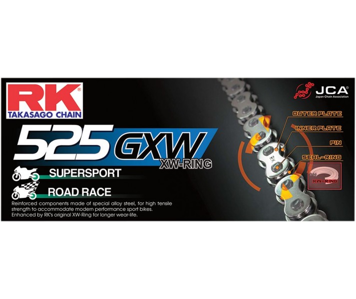 Cadena de transmisión con retenes XW-Ring 525 GXW RK /12230724/