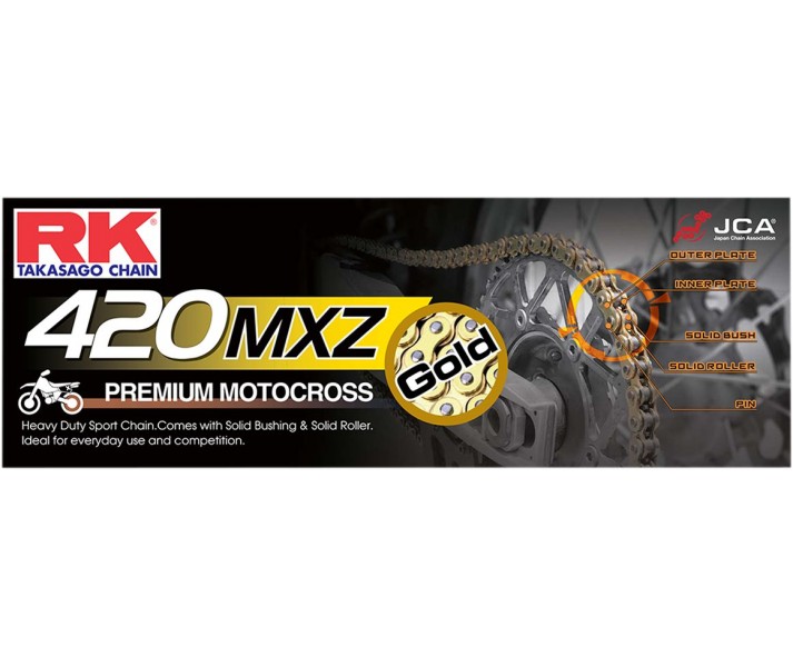 Cadena de transmisión 420 MXZ Heavy-Duty RK /RK420MXZ100/