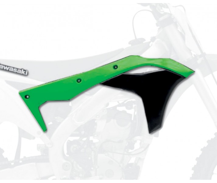 Cubiertas de radiador en plástico de recambio para Kawasaki POLISPORT PLASTICS /