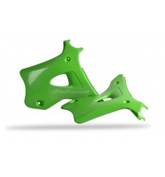 Cubiertas de radiador en plástico de recambio para Kawasaki POLISPORT PLASTICS /