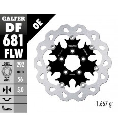 Brake Rotor Floating Flame GALFER SYSTEMS /17104217/