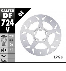 Brake Rotor Fixed Round GALFER SYSTEMS /17104220/