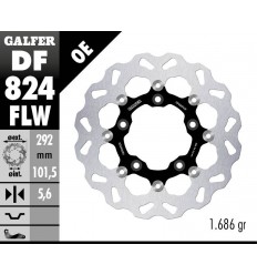 Brake Rotor Floating Flame GALFER SYSTEMS /17104227/