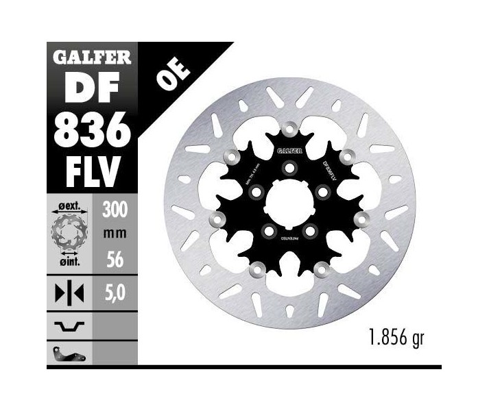 Brake Rotor Floating Round GALFER SYSTEMS /17104234/