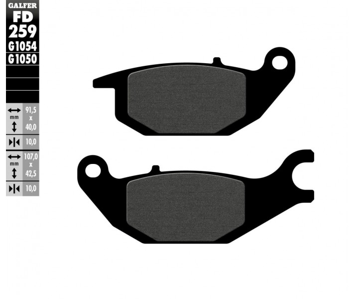 Pastillas de freno semimetálicas GALFER SYSTEMS /17200687/