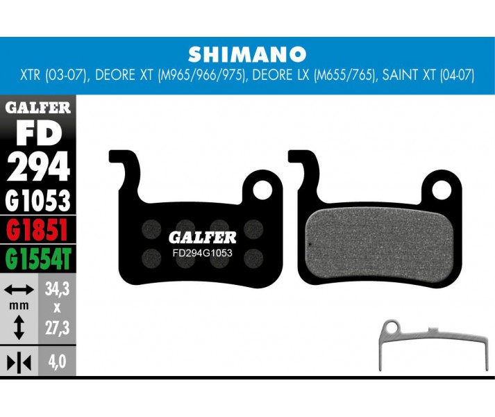 G1053 Standard Brake Pads GALFER SYSTEMS /17200783/