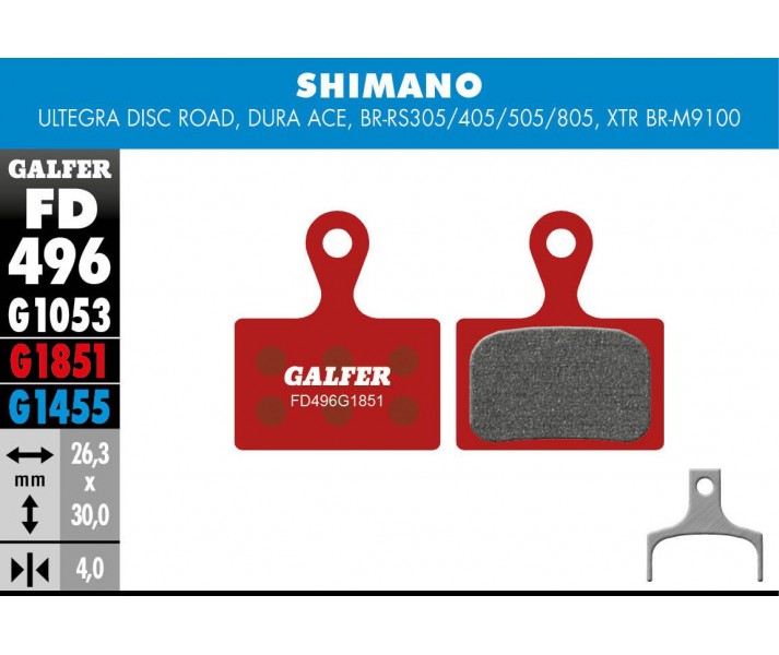 G1851 Advanced Brake Pads GALFER SYSTEMS /17200786/