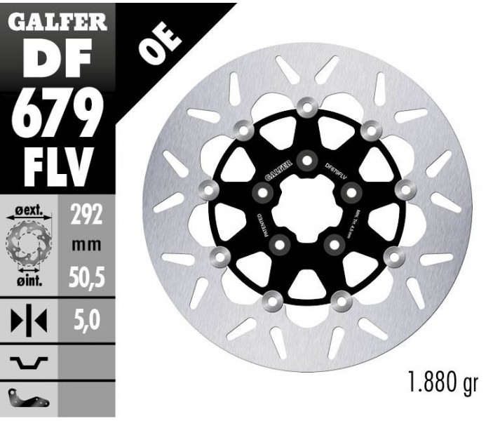 Brake Rotor Floating Round GALFER SYSTEMS /17104210/