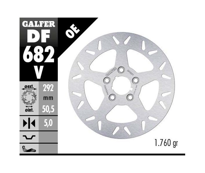 Brake Rotor Fixed Round GALFER SYSTEMS /17104218/