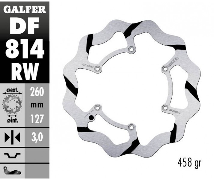 Disco de freno Wave® GALFER SYSTEMS /17111764/