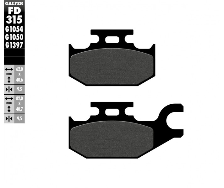 Pastillas de freno semimetálicas GALFER SYSTEMS /17200655/