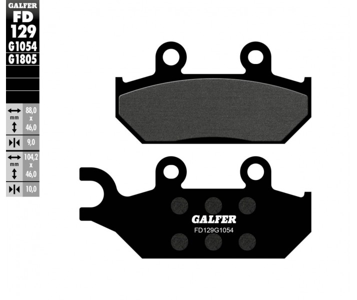 Pastillas de freno semimetálicas GALFER SYSTEMS /17200729/