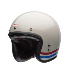 Casco Bell Custom 5X Stripes Blanco Perla |800002920268|