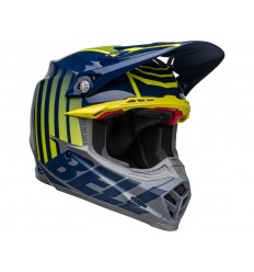 Casco Bell Moto-9S Flex Sprint Azul Amarillo |800002571568|