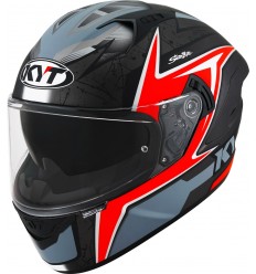 Casco Kyt Nf-R Mindset Antracita Rojo Mate |1020630403|