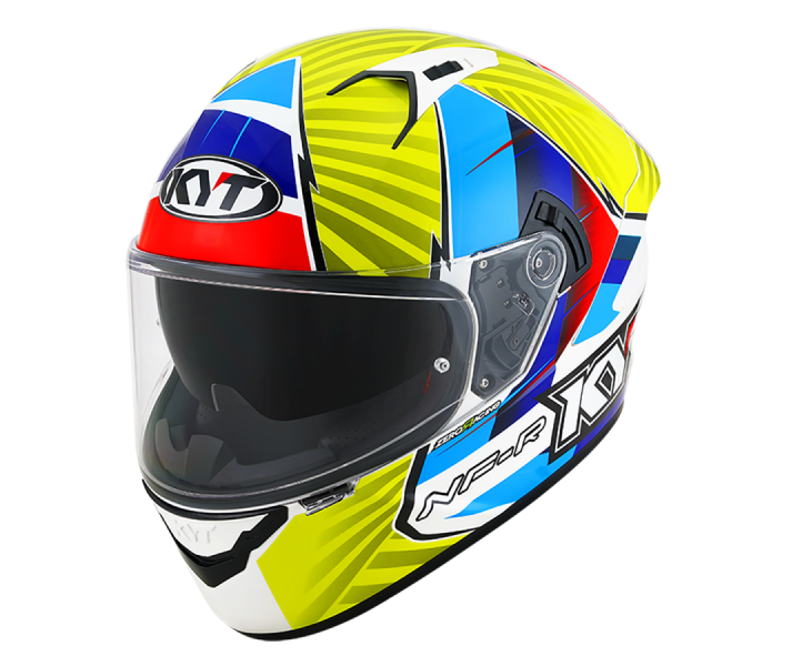 Casco Kyt Nf-R Replica Xavi Fores 2021 Azul Rojo Amarillo |1020614603|