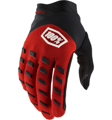 Guantes 100% Airmatic Infantil Rojo Negro |33321707|