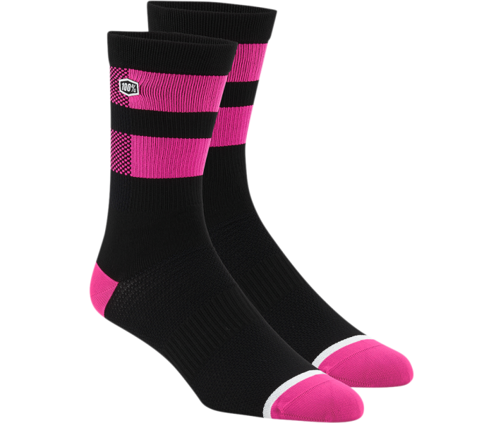 Calcetines 100% Flow Negro Rosa |34310694|