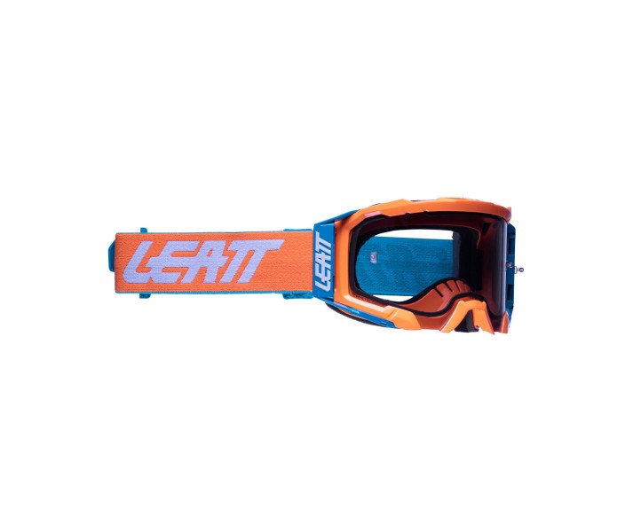 Máscara Leatt Brace Velocity 5.5 Neon Naranja Gris Claro 58% |LB8022010370|