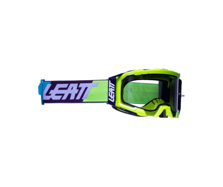 Máscara Leatt Brace Velocity 5.5 Neon Amarillo Gris Claro 58% |LB8022010380|