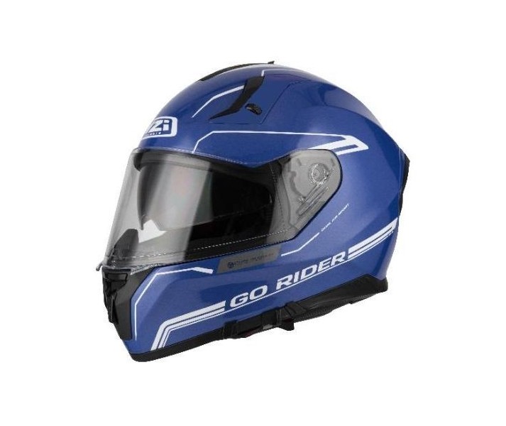 Casco Nzi Go Rider Solid Nouveau Azul Y Brillo |150337A421|